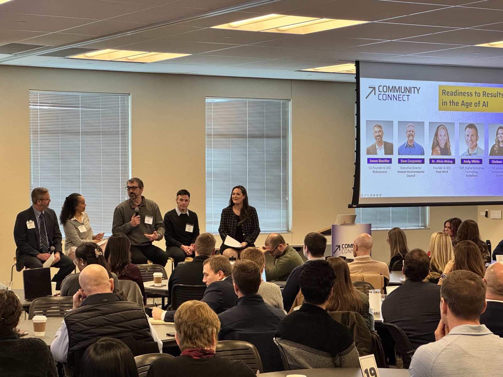 Jason Beutler on the 'Readiness to Results in the Age of AI' panel at Community Connect