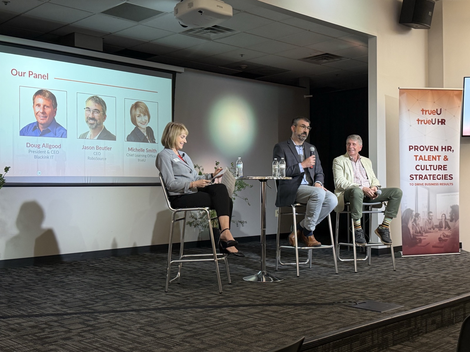 Jason Beutler on a trueU HR leadership panel